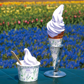 Lavender soft-serve ice cream