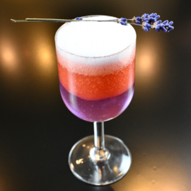 Lavender gelee and strawberry juice "IRODORI”