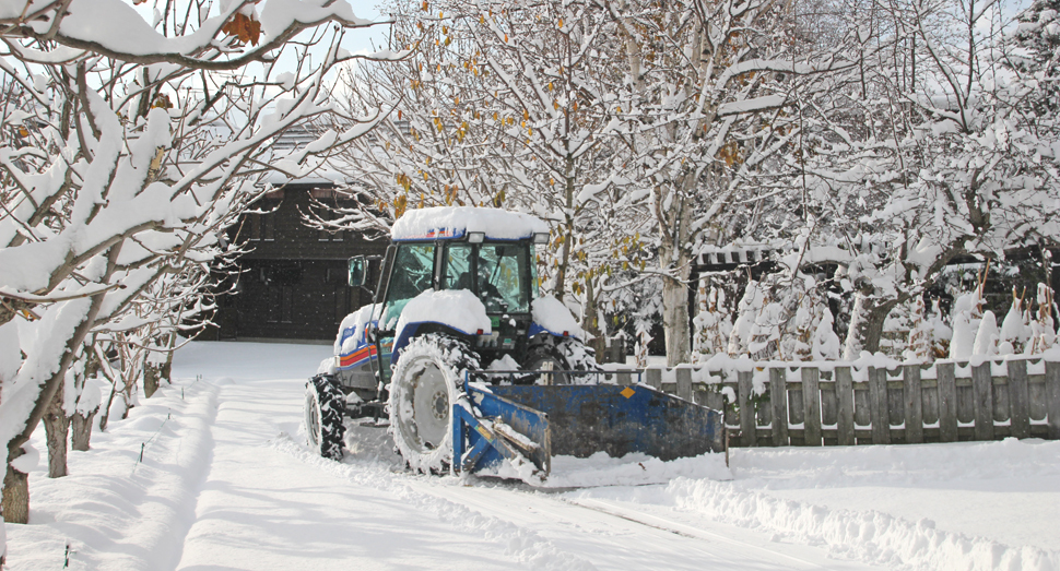 除雪車が大活躍です