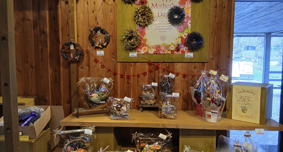 母の日商品販売中「ドライフラワーの舎」